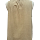 Floral Embroidered Sleeveless Top Tan