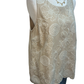 Floral Embroidered Sleeveless Top Tan