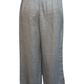Fringe Hem Denim Pants Washed Denim