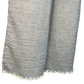 Fringe Hem Denim Pants Washed Denim