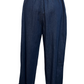 Fringe Hem Denim Pants Dark Denim