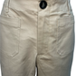 High Waist Wide Leg Crop Pants Mushroom