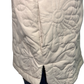 Quilted Floral Zip Vest Ecru