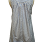 Sleeveless A-Line Stripe Mini Dress Blue