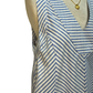 Sleeveless A-Line Stripe Mini Dress Blue