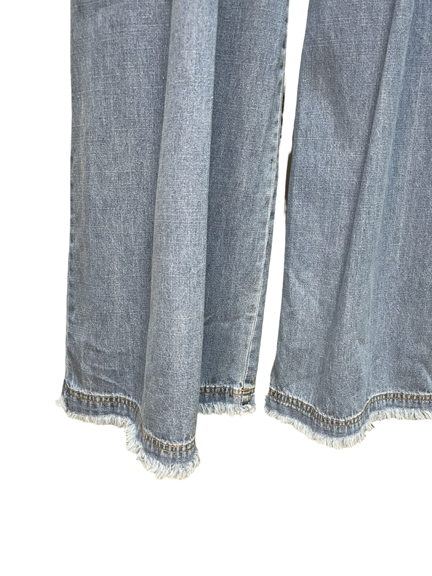 Stone Wash Wide Leg Pant Light Denim