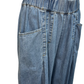 Stone Wash Wide Leg Pant Light Denim