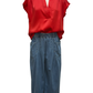 Stone Wash Wide Leg Pant Light Denim