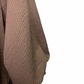 V Neck Balloon Sleeves Textured Top Chocolate