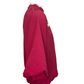 V Neck Balloon Sleeves Textured Top Crimson