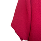 V Neck Balloon Sleeves Textured Top Crimson