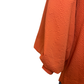 V Neck Balloon Sleeves Textured Top Rust