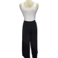 Wide Leg Elastic Waist Pant Black