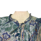 Front Self Tie Paisley Print Top Blue