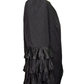 Three Layer Pleated Top Black