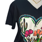 Western Heart V-Neck Tee