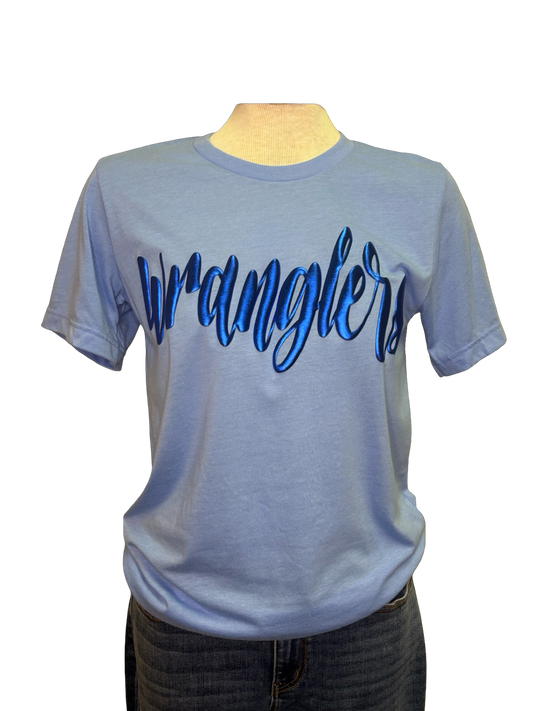 Wrangler Script Metallic Puff Crew Neck Tee