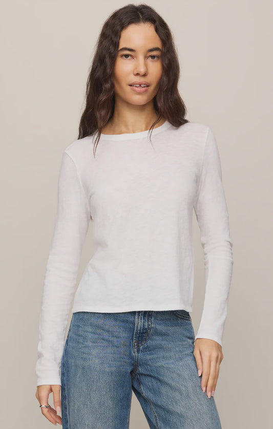 Junie Long Sleeve Tee White