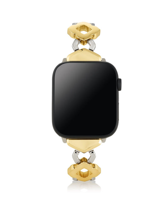 Medallion Watch Band Two Tone