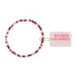 BB Maroon and White Game Day Sprinkle Bracelet Standard