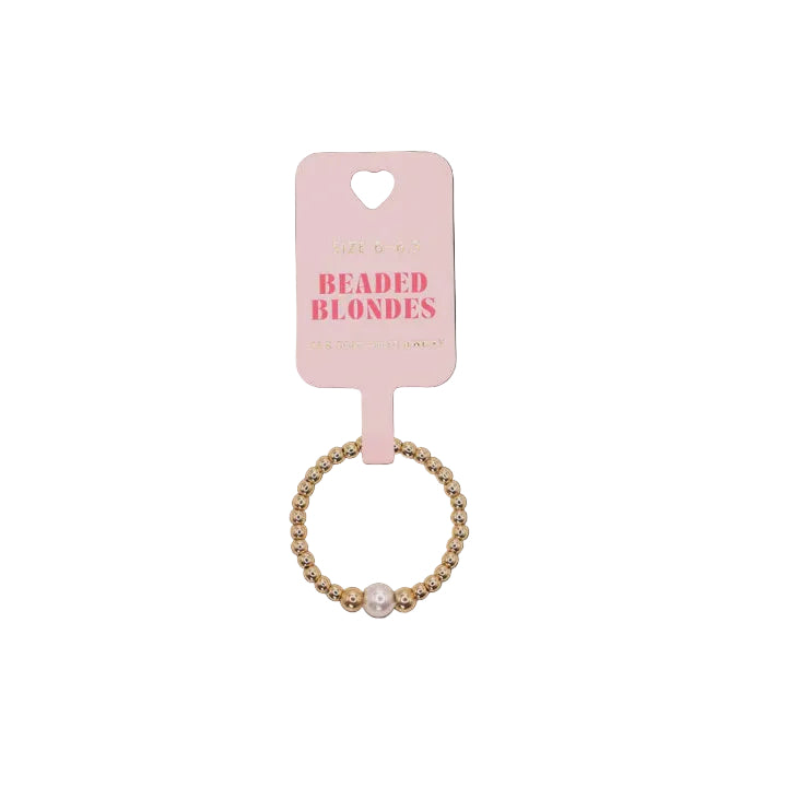 BB Sutton Pearl Ring Gold