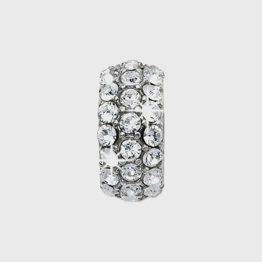 Glitter Spacer Silver