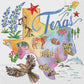 Texas State Collection Cocktail Napkin