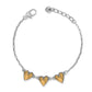 Cascade Heart Trio Bracelet
