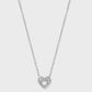 Enchanting Heart Necklace Silver