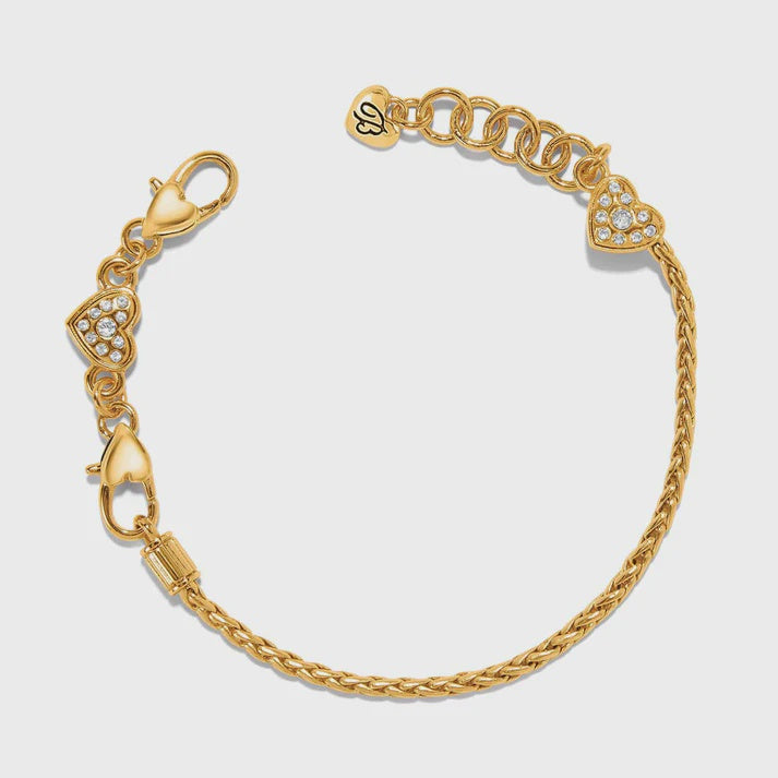 Heart Slide Bracelet Gold