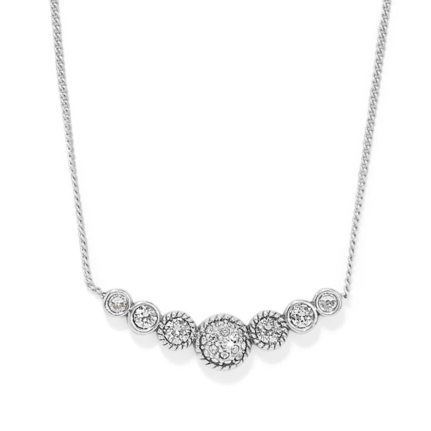 Illumina Celeste Bar Necklace Silver