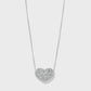 Illumina Celeste Heart Bold Necklace Silver