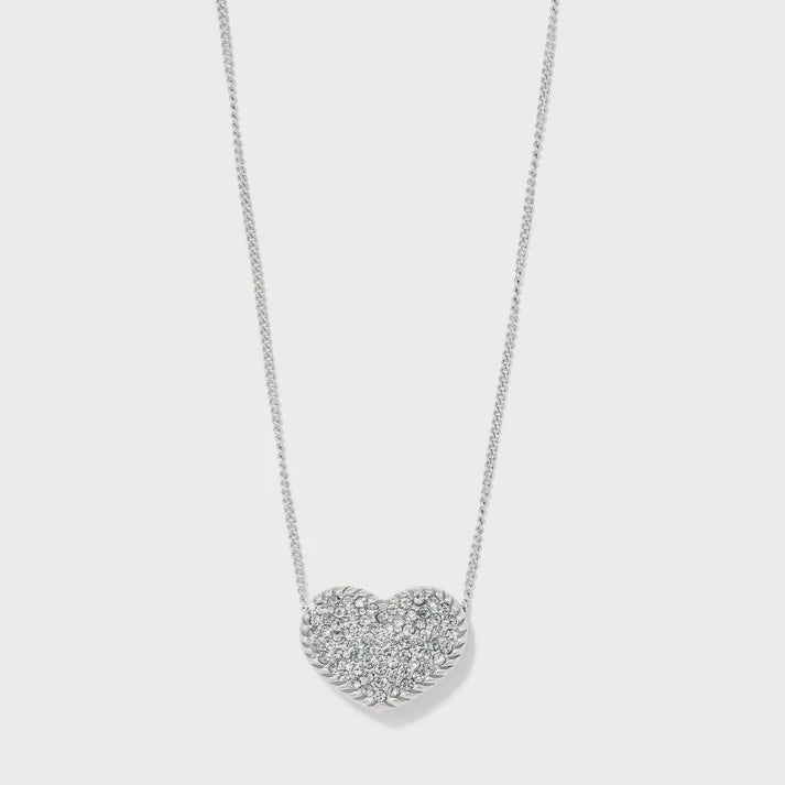 Illumina Celeste Heart Bold Necklace Silver