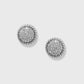 Illumina Celeste Dome Post Earrings Silver