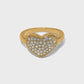Illumina Celeste Heart Ring Gold
