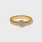 Illumina Celeste Dome Ring Gold