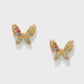 Enchanting Gem Butterfly Earrings