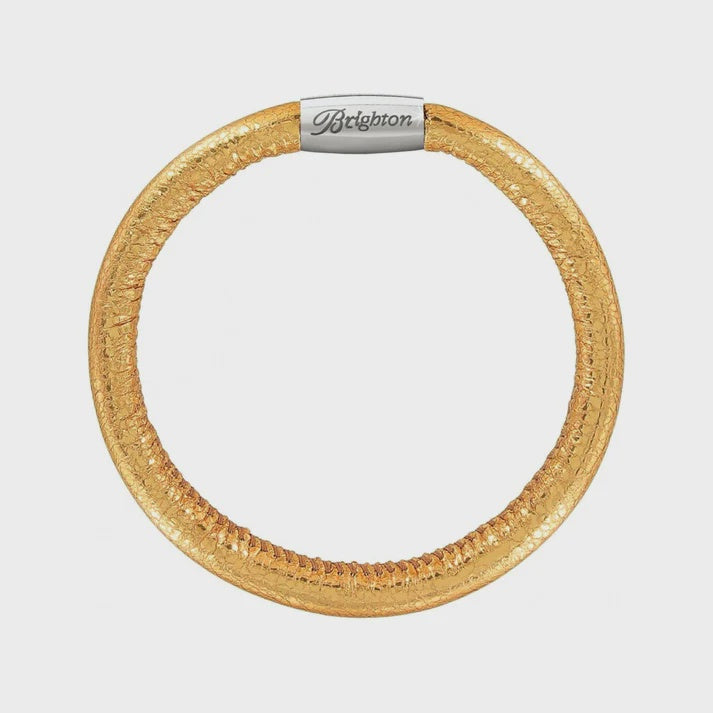 Woodstock Metallic Single Bracelet Gold Medium