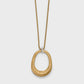 Meridian Geo Open Ring Pendant Necklace Gold
