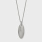 Meridian Orbit Oval Necklace Silver
