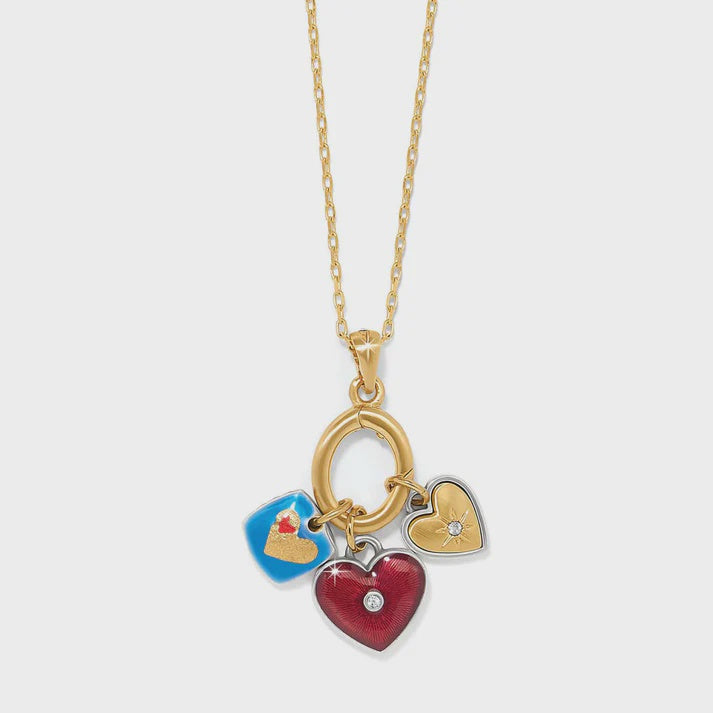 One Heart Color Short Necklace