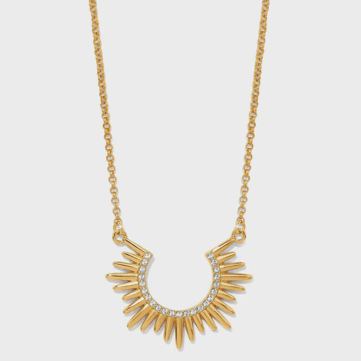 Solara Crescent Necklace Gold