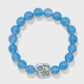 Sydney Daisy Stretch Bracelet Blues