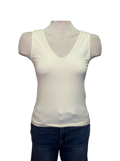 Talk Later Seamless Tank Ivory