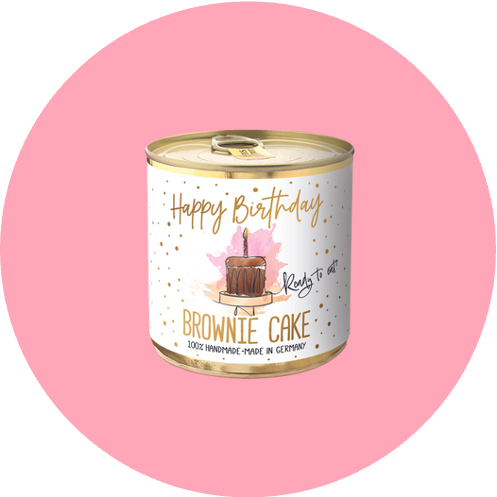 CanCake Happy Birthday Brownie Cake