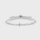 Delicate Cross Pulley Bracelet Silver