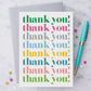 Thank You Thank You Thank You Greeting Card