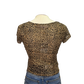 Cowl Neck Leopard Printed Top