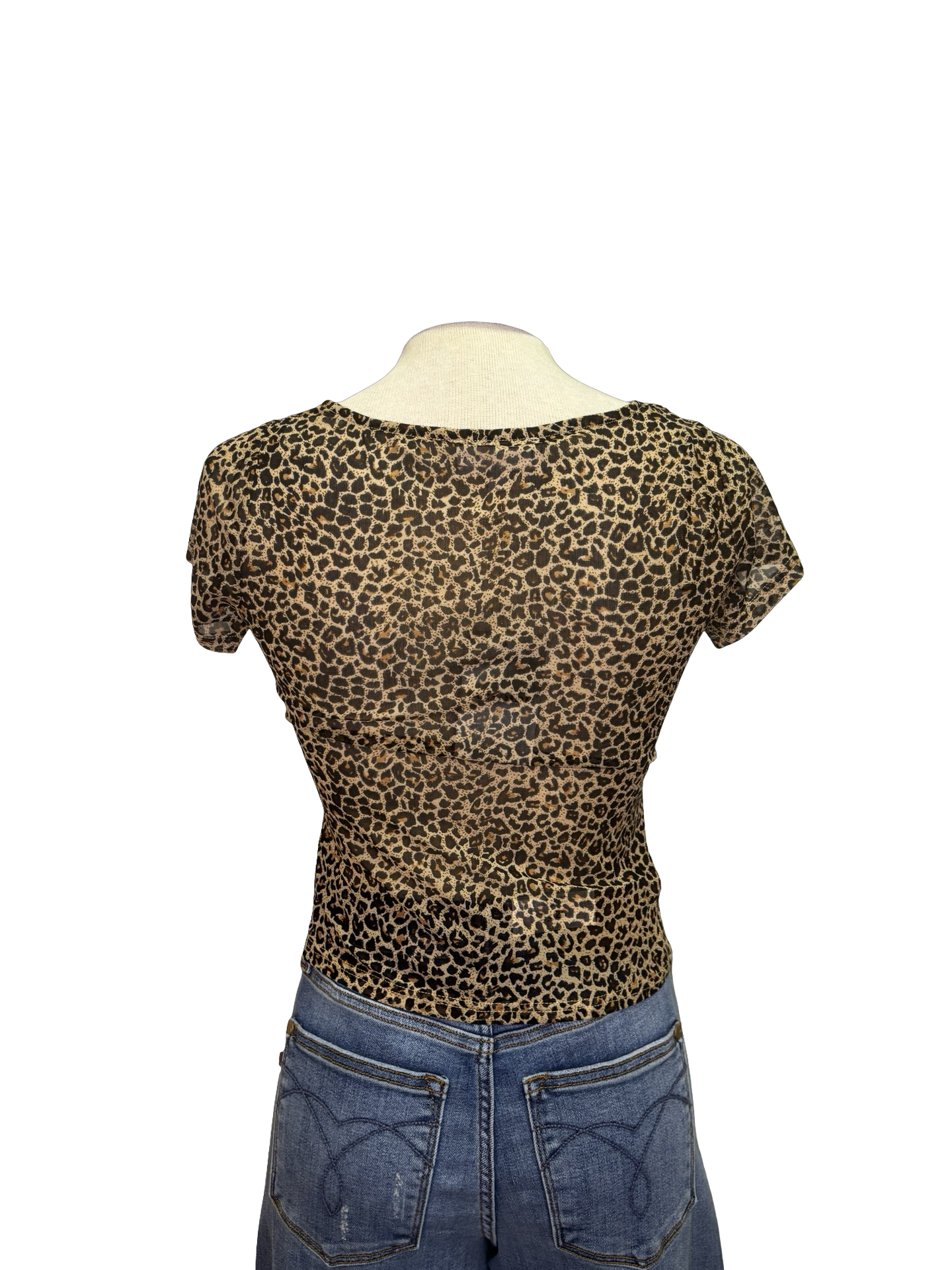 Cowl Neck Leopard Printed Top