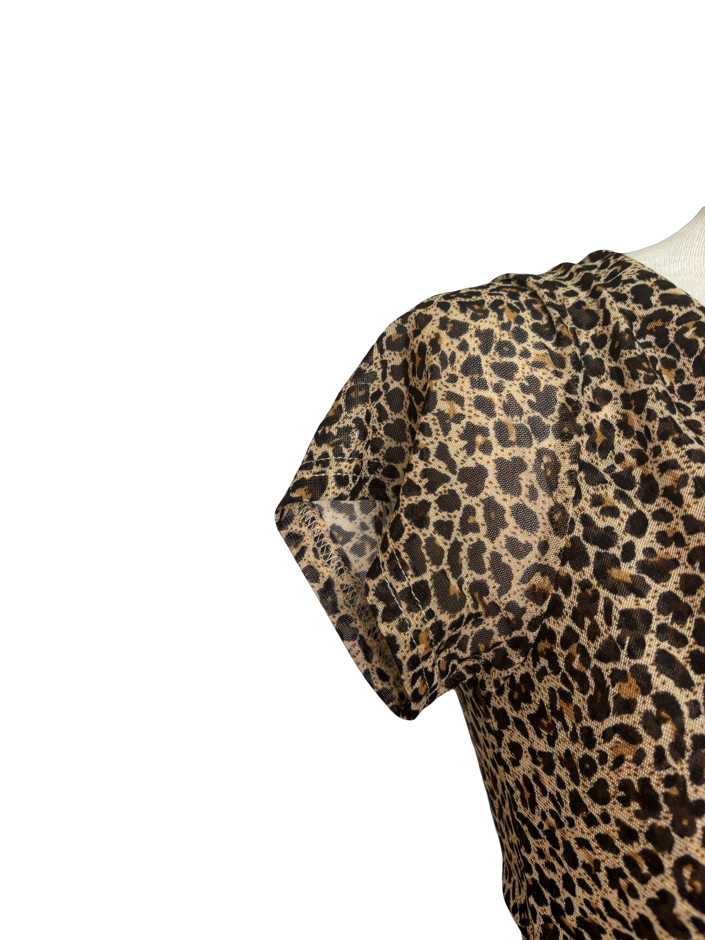 Cowl Neck Leopard Printed Top